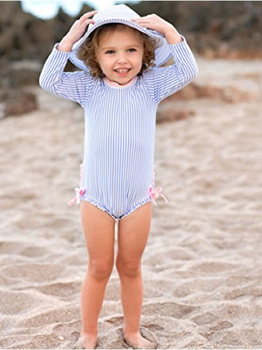 LIKE NEW Ruffle Butts Rash Guard Swimsuit